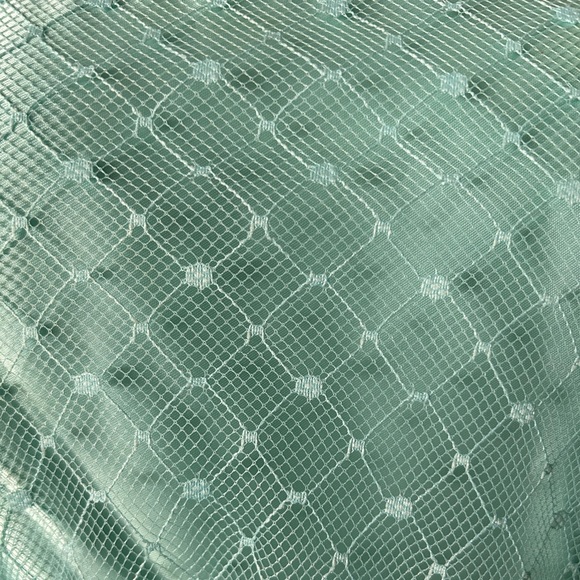 Vintage 60s/70s aqua lace dress - Picture 5 of 11